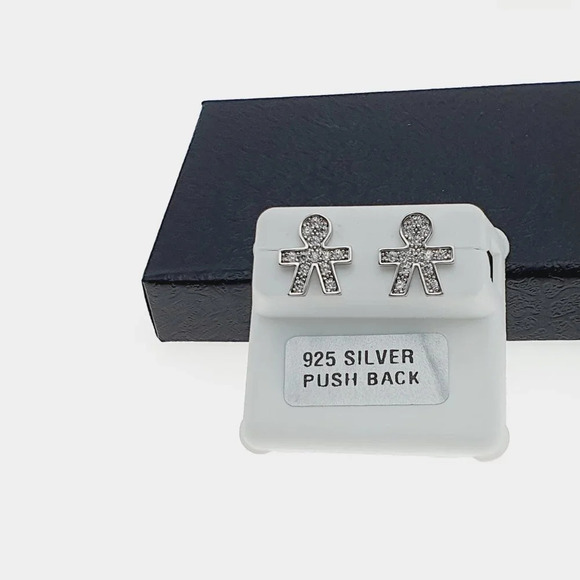 925 sterling silver luxury CZ earrings for women/girls, Best forRJUS2149 - Picture 3 of 10